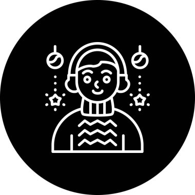 erkek avatar simgesi, vektör illüstrasyonu basit tasarım