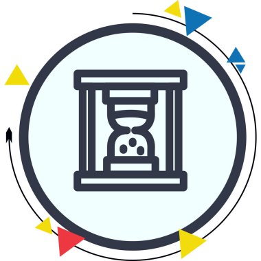 Kum Zamanlayıcısı Zarif Dengeli Düz Sanat Özelliği