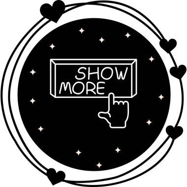 Daha Fazla Parmak Tuşu Biçimli Web Arayüzü Elementini Göster