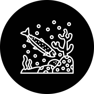 Somon simgesi vektör çizimi