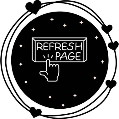 Sayfa ikon vektör illüstrasyonunu tazele