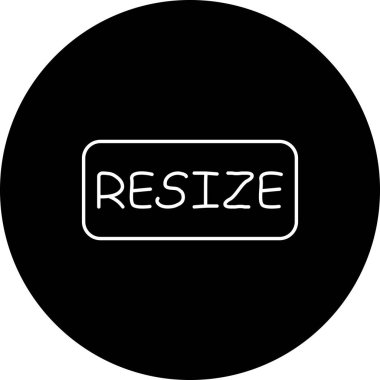 Web simgesi vektör resimlemesini yeniden boyutlandır