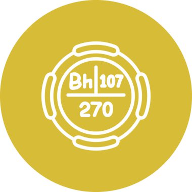 Bohrium web simgesi vektör illüstrasyonu