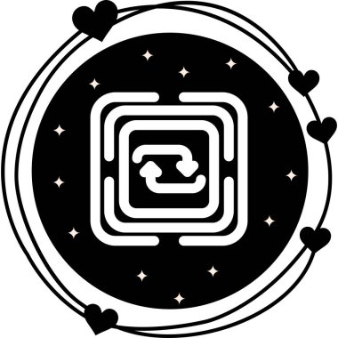 Web simgesi vektör illüstrasyonunu tekrarla