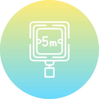 Genişlik Sınırı Modern Dengeli Markalaşma Vektörü Sembolü