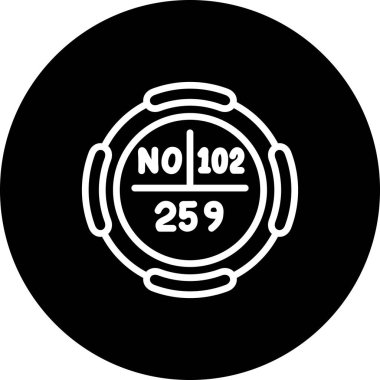 Nobelium sembolü, periyodik tablonun kimyasal elementi, vektör simgesi