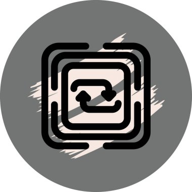 Web simgesi vektör illüstrasyonunu tekrarla