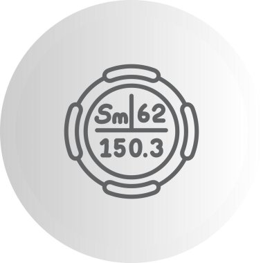 Samaryum web simgesi vektör çizimi