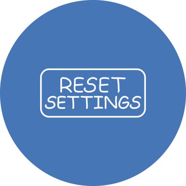 Ayarları Sıfırla Web simgesi çizimi