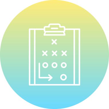 Strateji modern simgesinin vektör çizimi