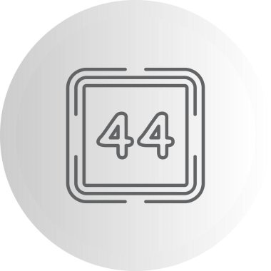 Kırk dört Web simgesi vektör illüstrasyonu