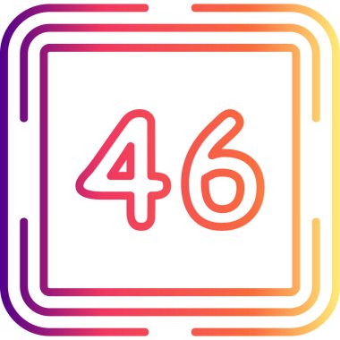 Kırk altı web simgesi vektör illüstrasyonu