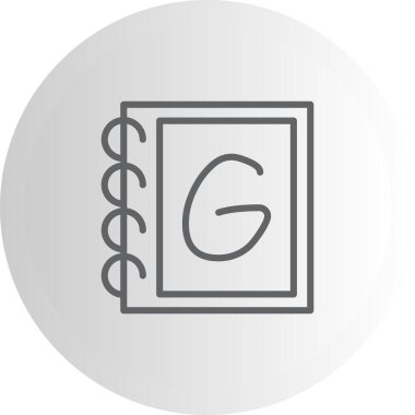 Büyük harf G Dinamik Yenilikçi Web Tasarım Elemanı