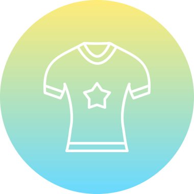 Yıldız grafikli basit t-shirt tasarımı