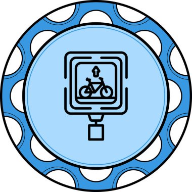 Bisiklet Yolu Premium Temiz Dijital Sanat Düzenlemesi