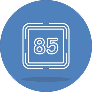 Seksen beş web simgesi vektör illüstrasyonu