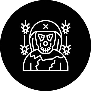 Çapraz kemikli kask takan kafatası