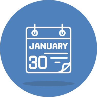 30 Ocak Yaratıcı Minimum Vektör Sanatı