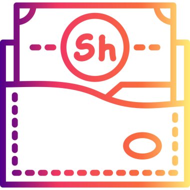 Wallet icon, vector illustration simple design