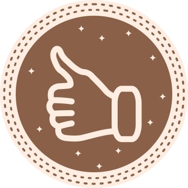 Beyaz Arkaplanda İzole Edilmiş Modern Satır Simgesi Başparmakları  