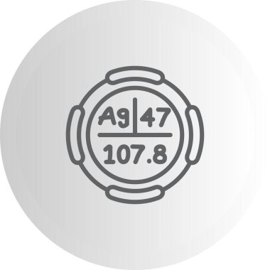 Gümüş Web simgesi vektör illüstrasyonu