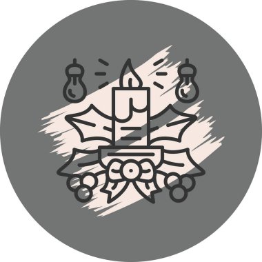 mum ağ ikonu vektör illüstrasyonu