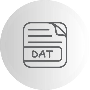 DAT File Premium Elegant Digital Design Symbol