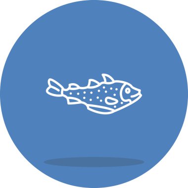 Pollock web simgesi vektör illüstrasyonu