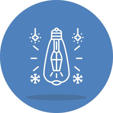 Modern Ampul simgesinin vektör çizimi