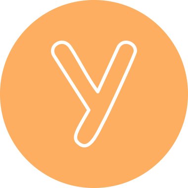 Küçük Harf Y Zarif Minimum Dijital Tasarım Özelliği