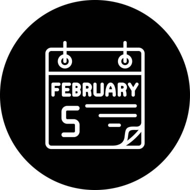 5 Şubat Asgari Düz Kullanıcı Deneyimi Sembolü