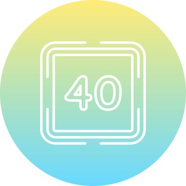 40 Web simgesi vektör illüstrasyonu