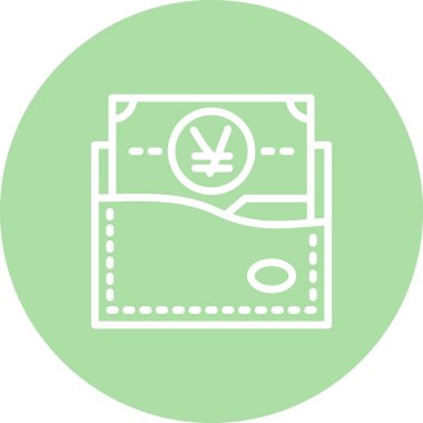 Wallet icon, vector illustration simple design
