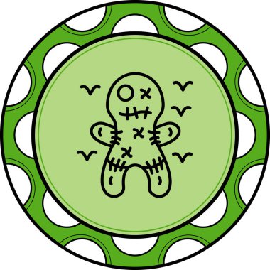 Voodoo Bebek Web simgesi vektör illüstrasyonuName