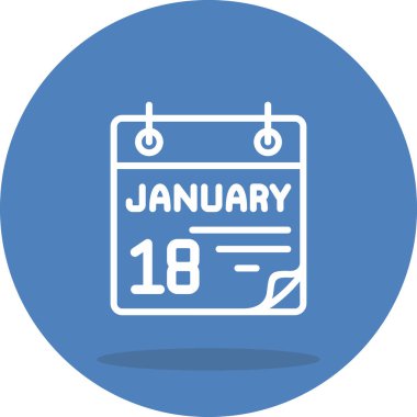 18 Ocak Yenilikçi Düz Ürün Tasarım Sembolü