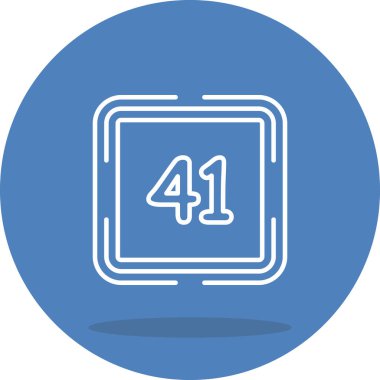 Kırk bir web simgesi vektör illüstrasyonu