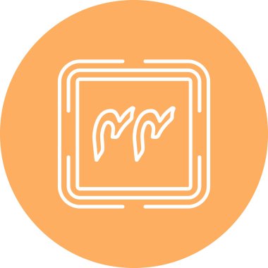 Forty Four  web icon vector illustration