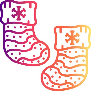 Noel Çorapları Profesyonel Asgari Yaratıcı Grafik Nesnesi