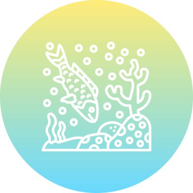 Snapper balık simgesinin vektör illüstrasyonu