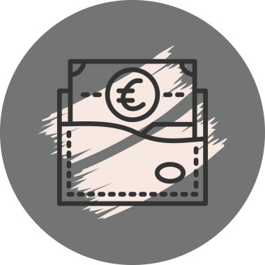 Wallet icon, vector illustration simple design