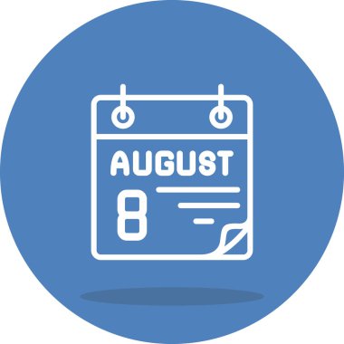 8 Ağustos Özel Vektör Tasarım Varlığı