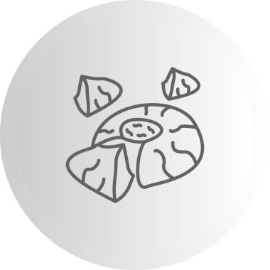 Fil Ayağı Yam Premium Çağdaş Düz Vektör Özelliği