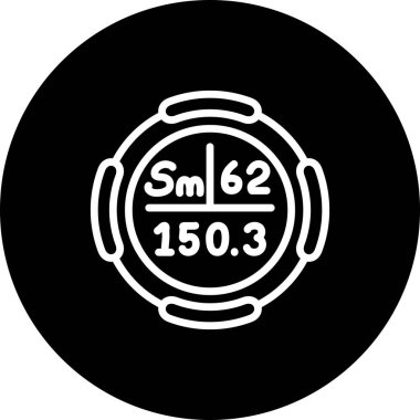 Samaryum web simgesi vektör çizimi