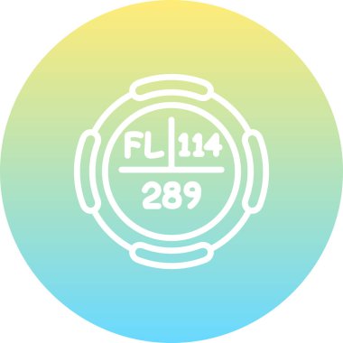 Flerovium sembolü, periyodik tablonun kimyasal elementi, vektör simgesi