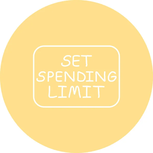Set Spending Limit  web icon vector illustration