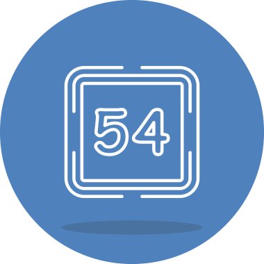 54 Web simgesi vektör illüstrasyonu