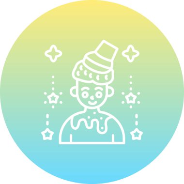 Dondurma Kostümü, basit vektör tasarımı