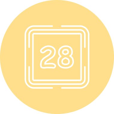 28 Web simgesi vektör illüstrasyonu