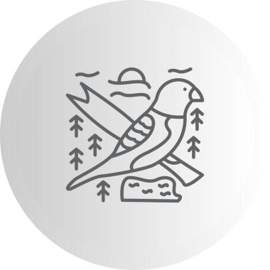 Göğüs simgesi basit düz illüstrasyon