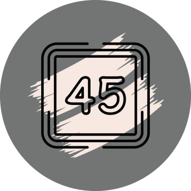 Kırk beş web simgesi vektör illüstrasyonu